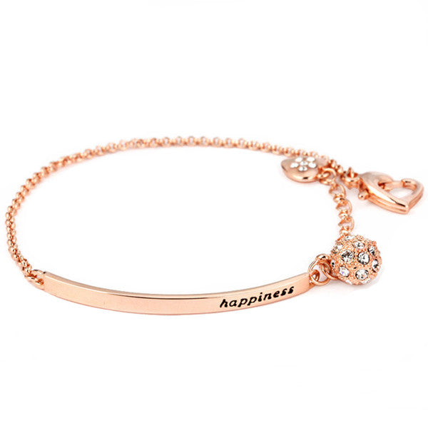 Rose Gold Happiness Bracelet