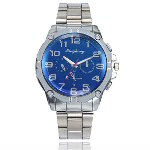 Luxury Watch Fashion Stainless Steel Watch For Men's Quartz Analog Wrist Watch