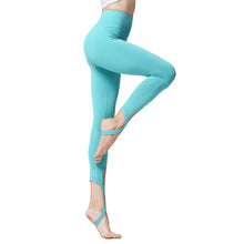 Load image into Gallery viewer, Ladies Yoga Pants High Waist Solid Cross Stirrup Stretch Sexy Yoga Ballet Dance Training Sport Gym Tights Fitness Women Leggings