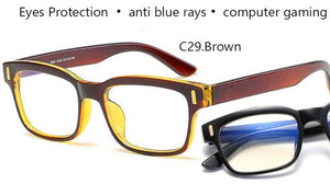 Anti Blue Rays Computer Glasses Men Blue Light Gaming Glasses Protection Myopia Spectacles Prescription Optical