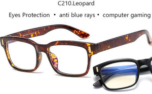 Anti Blue Rays Computer Glasses Men Blue Light Gaming Glasses Protection Myopia Spectacles Prescription Optical